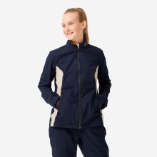 Damen Golf Regenjacke wasserdicht - RW500 marineblau/beige