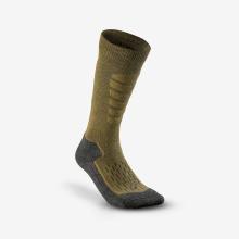 Skisocken Erwachsene warm bequem - 500 khaki