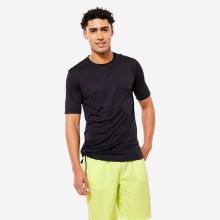 T-Shirt Herren atmungsaktiv geruchshemmend - schwarz