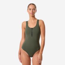 Badeanzug Damen Aquagym Aqua-Cycling - Lio dunkelkhaki
