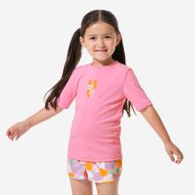 UV-Shirt Surfen Kinder 100 Love Sea rosa