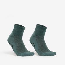 Wandersocken Damen/Herren halbhoch - Hike 100 Doppelpack grün