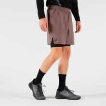 Herren Tennisshorts 2-in-1 Thermic - braun/schwarz