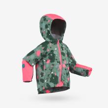 Skijacke Kinder Gr. 80-110 warm verstellbar - 500 Toddler rosa/grün