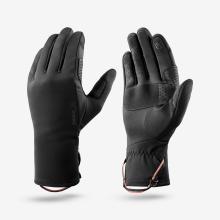 Handschuhe Erwachsene Stretch touchscreenfähig Bergwandern - MT500 schwarz