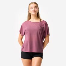 Dance-Shirt Damen Modern Dance kurzarm fließend violett