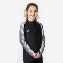 Kinder Fußball Sweatshirt 1/2 Zip - VIRALTO Dop schwarz/grau