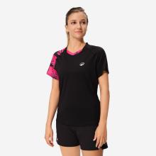 Damen Badminton T-Shirt - 560 schwarz/neon