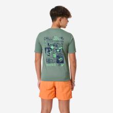 UV-Shirt kurzarm Surfen Kinder 100 Surf Everyday khaki