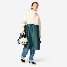 Fahrrad Regenponcho City 540 Sichtbarkeit bei Nacht khaki/beige