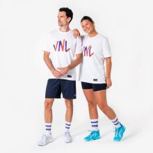 Damen/Herren Volleyball T-Shirt - VNL weiß
