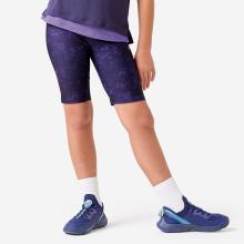 Radlerhose Mädchen blickdicht atmungsaktiv - pflaume