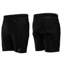 Damen/Herren Fußball Torwartshorts mit Schutz - F500 schwarz