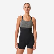 Badeanzug Shorty Aquagym Aqua-Cycling Damen - Elea Sono schwarz/beige