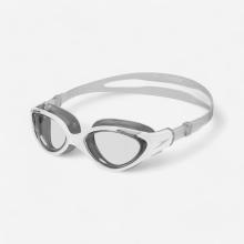 Schwimmbrille Damen klare Gläser - Speedo Biofuse 2.0 weiss/grau