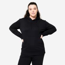 Hoodie Damen Baumwolle - schwarz