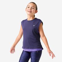 2-in-1 T-Shirt Kinder atmungsaktiv - dunkellila