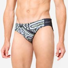 Badehose Slip Herren Wasserball - 500 Tiki grau