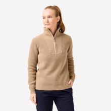 Damen Golf Pullover Reißverschluss - MW500 beige