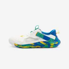 Fitnessschuhe Sneaker Kinder atmungsaktiv - Playful Summer grün/gelb