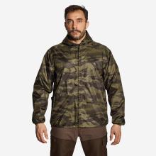 Regenjacke 100 leicht camouflage grün