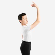 T-Shirt Ballett Jungen - weiß