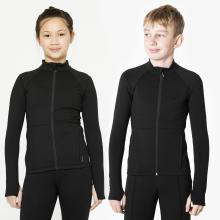 Eiskunstlauf-Trainingsjacke Kinder - schwarz