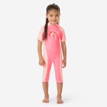 Schwimmanzug Baby UV-Schutz - Kloupi rosa Regenbogen