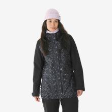 Skijacke Snowboardjacke Damen lang warm - 500 schwarz/violett