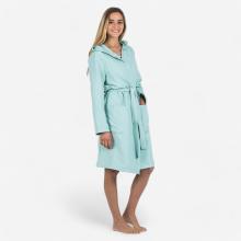 Bademantel Mikrofaser Damen kompakt - 500 hellgrün