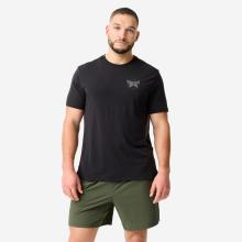 T-Shirt Herren leicht dehnbar - schwarz/grau