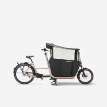 E-Lastenfahrrad Cargobike Long John F900E Family taupe