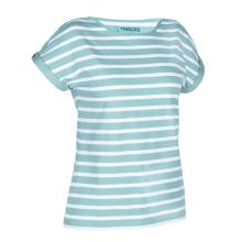Segelshirt kurzarm Damen 100 weiss/khaki