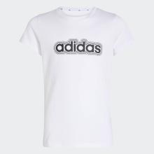 ADIDAS T-Shirt Kinder Baumwolle - weiß
