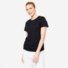 T-shirt Damen - 500 Essentials schwarz