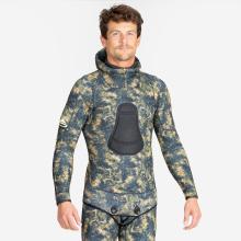 Neoprenjacke Freitauchen Herren 5 mm SPF 900+ camouflage