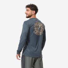 UV-Shirt langarm Herren weite Form Surfwchill grau