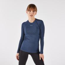 Laufshirt langarm Damen - Run 900 Merino dunkelblau