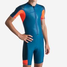 Schwimmanzug Shorty Jungen 100 Kloupi blau/rot