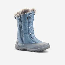 Winterstiefel Mädchen Gr. 30–38 warm wasserdicht Winterwandern - SH500 Zip blau