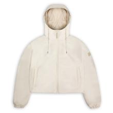 Rains - Lohja Short Insulated Jacket W3T1 - Regenjacke Gr XL beige/weiß