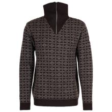 Albmerino - Troyer Norweger - Wollpullover Gr M grau/schwarz