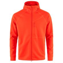 Fjällräven - Abisko Grid Fleece Hoodie - Fleecejacke Gr L rot