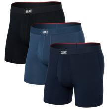 Saxx - Vibe Xtra Boxer Brief Fly 3-Pack - Kunstfaserunterwäsche Gr M blau