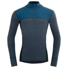 Devold - Lauparen Merino 190 Zip Neck - Merinounterwäsche Gr S blau