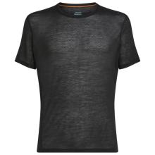 Icebreaker - Merino 75 Cool-Lite Featherlight S/S Crewe - Merinounterwäsche Gr M schwarz/grau
