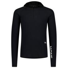 Mons Royale - Temple Merino Long Sleeve Hood - Merinolongsleeve Gr M schwarz