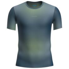 Icebreaker - Merino 75 Cool-Lite Feather S/S Crewe AOP - Funktionsshirt Gr S blau