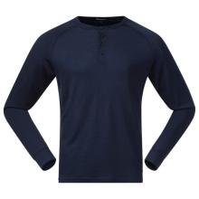 Bergans - Lysebu Wool Henley - Longsleeve Gr M blau