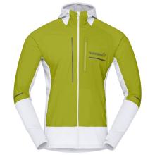 Norrøna - Senja Alpha90 Hood - Laufjacke Gr S oliv